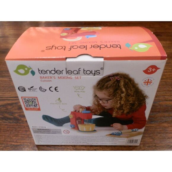 Tender Leaf Toys Baker's Mixing Set Kitchen Toy Cooking New in Box - Picture 2 of 2